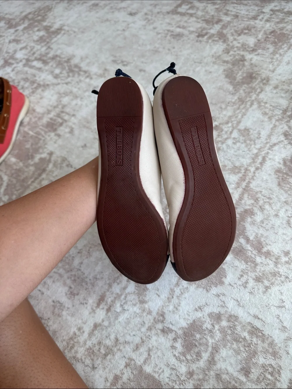 Talbot’s Slip-On Round Toe Drawstring flats Shoes